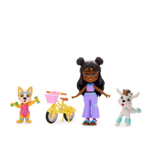 Friendship Heights Playset, Layla Doll & Animals - Harmony Goat & Penny Corgie, Ages 4+