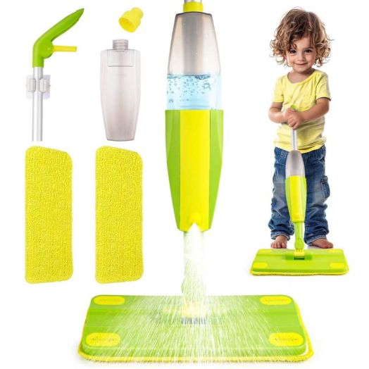 Kids Spray Mop-Montessori Toys for 3+ Years Old Toddler Size Cleaning Mini Mop That Really Works -Kid Pretend Play Toys Gift for Toddlers Girls Boys