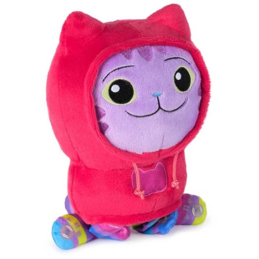 Gabby's Dollhouse, Move & Groove DJ Catnip, 10-Inch Plush Toy with Moving Arms, for Kids 3+