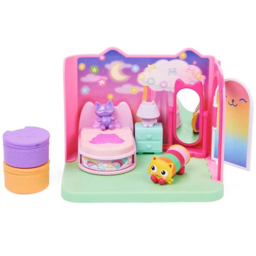 Gabby's Dollhouse, Pillow Cat's Sweet Dreams Bedroom Playset with Figure