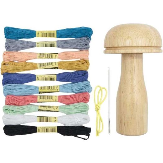 Generic Sewing Sets & Kits with Darning Mushroom & Darning Needle, 10 Pieces