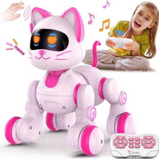 RC Robot Toys for Kids, Programmable Robot with Head Touch Sensing & Music Function, Toys Gift for 3-8