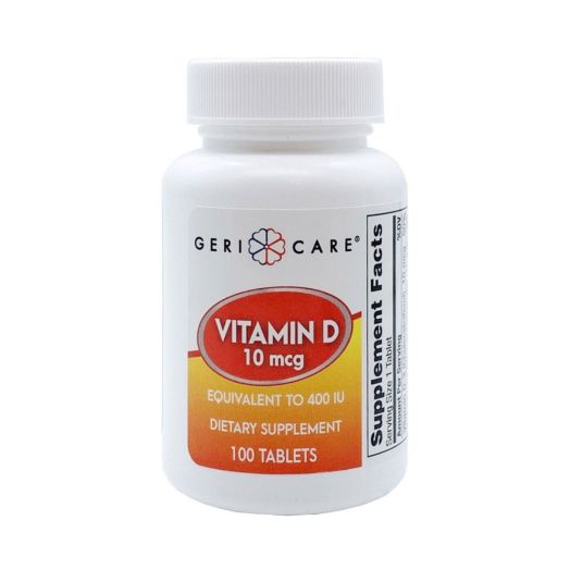 Geri-Care Vitamin D3 1000 IU Strength Dietary Supplement Tablet, 200 per Bottle