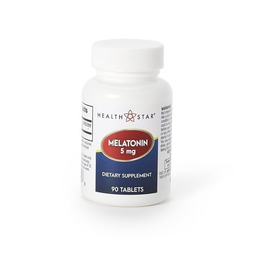 Geri-Care HealthStar Natural Sleep Aid, 3 mg Melatonin Tablet 60 Count