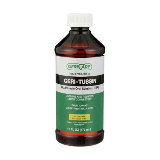 Geri-Care Geri-Tussin Guaifenesin Syrup, 16 oz 100 mg