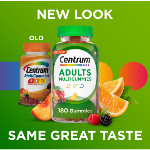 Centrum Multigummies Adult Multivitamin and Multimineral Supplement Gummies, 110 Ct