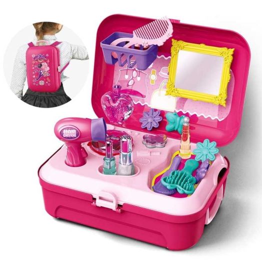 GLUAAE Girls Pretend Play Makeup Set for Children, Kids Make it up for Little Girls Princess Toys for Toddlers Girl 3+ Year Old