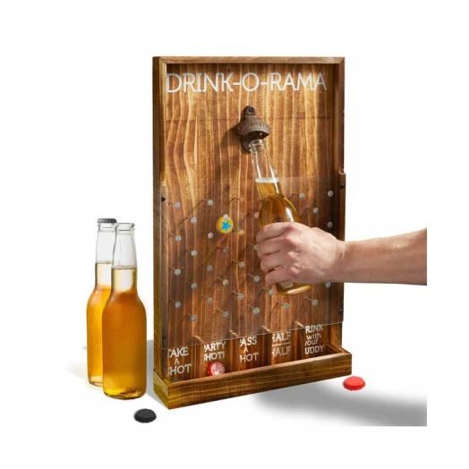 Studio Mercantile Drink-O-Rama Bottle Cap Party Game - Adult Drinking Game with Built-In Bottle Opener