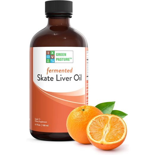 Green Pasture Fermented Skate Liver Oil - Orange - 6.1 FL Oz