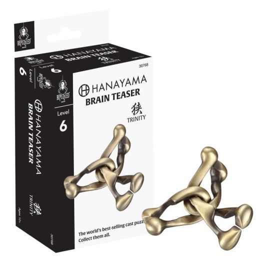 BePuzzled, Trinity Hanayama Metal Brainteaser Puzzle Level 6 Ages 12+