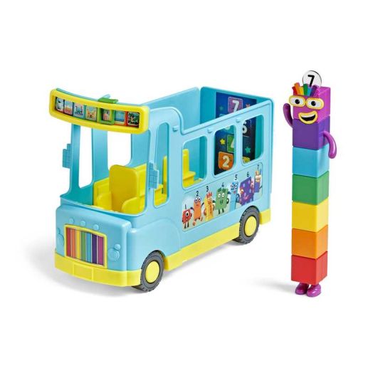 hand2mind Numberblocks Rainbow Counting Bus, Toy Vehicle, Play Figure Playsets, Ages 3+ (3 Pieces)