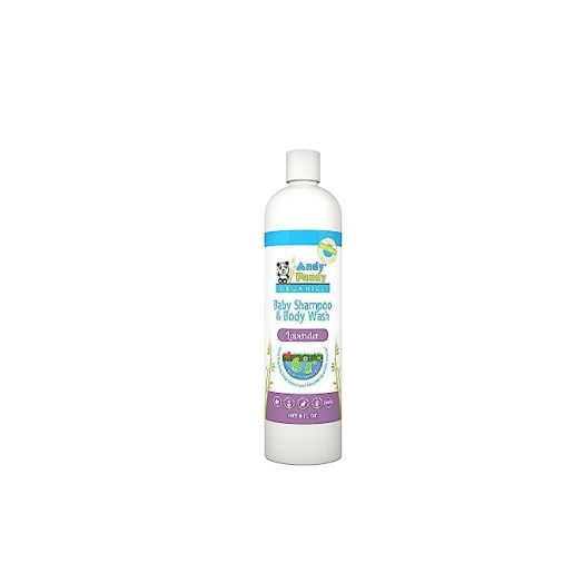 Hansen Kids Andy Pandy Organics 100% Natural & Organic Baby Body Wash & Shampoo (8 fl oz, Lavender)