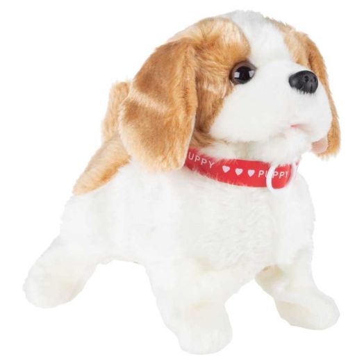 Plush Puppy Toy with Interactive Features - Walks, Barks and Flips for Kids by Happy Trails