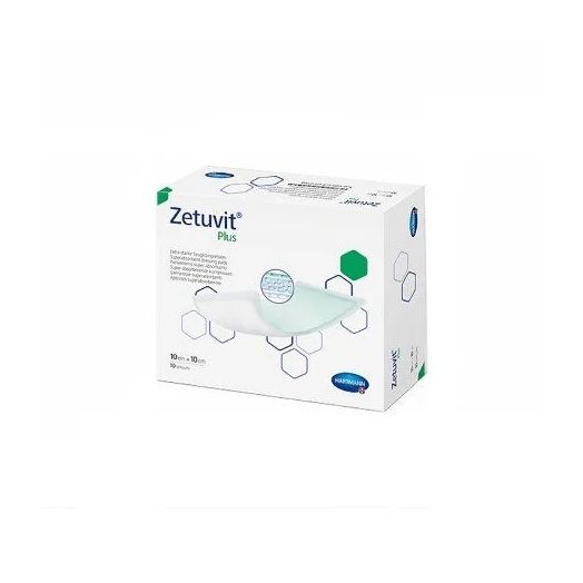 Hartmann Zetuvit Plus Silicone-Free Superabsorbent Dressing, 4 x 4 Inch Non-Bordered Non-Adhesive