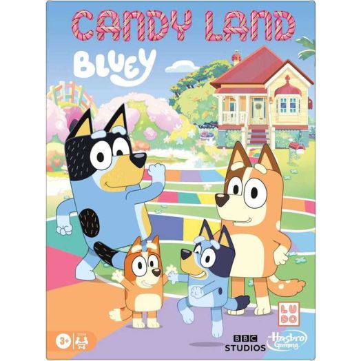 Bluey Candy Land Board Game (Play as Dad, Mum, Bluey, Bingo, Muffin or Socks!)