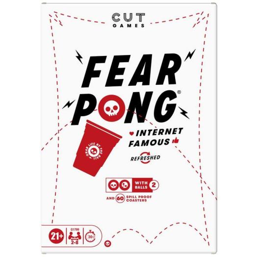 Fear Pong Adult Party Game by Cut for Wild Pong Game Nights,, Ages 21 and up