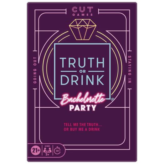 Truth or Drink: Bachelorette Party Edition Game for Adults, Ages 21 and up