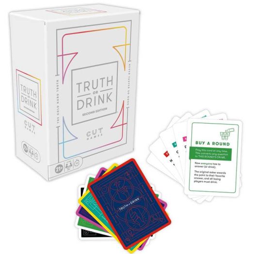 Truth or Drink Party Game for Adults Only, as Seen on TikTok, YouTube, and Snapchat, Ages 21+