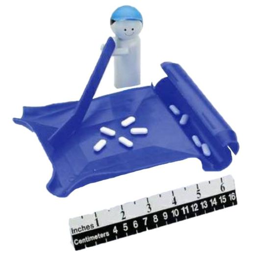 Health Care Logistics Ambidextrous Pill Counter with Spatula, 7.75 x 6.25 x 1.5 Inch