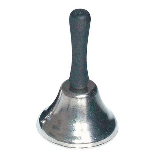 HealthSmart DMI Long Handle Call Bell, Silver Steel/Wood