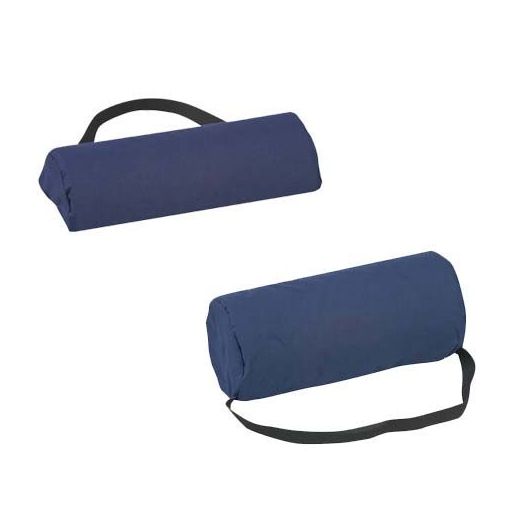 HealthSmart Mabis DMI Lumbar Support Half-Roll Cushion, Navy 10-3/4 x 2-3/8 Inch