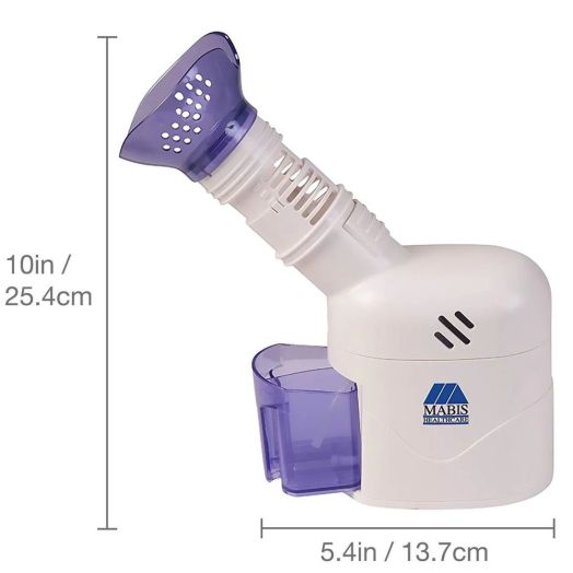 HealthSmart MABIS Steam Inhaler Vaporizer with Aromatherapy Diffuser, 10 x 5 3/8 Inches
