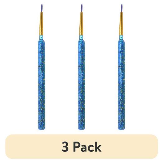 (3 pack) Hello Hobby Assorted Shape Synthetic Bristle Art Brushes (6 Pack), Age Group 3+
