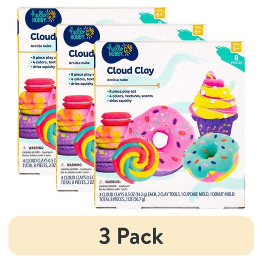 (3 pack) Hello Hobby Cloud Clay