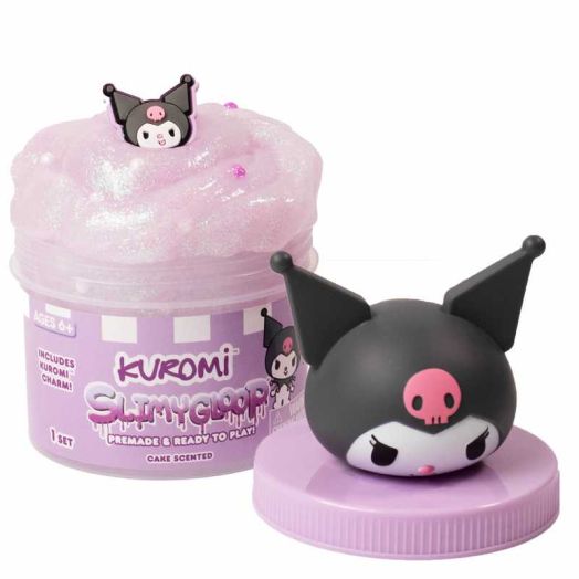 Kuromi SLIMYGLOOP Jar, 8 oz Purple & White Cake-Scented Slime