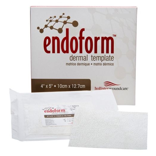 Hollister Endoform Natural Dermal Template Fenestrated Collagen Dressing, 4 x 5 Inch