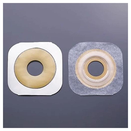 Hollister CenterPointLock 2-Piece Standard Wear Flat Pre-Sized FlexWear Skin Barrier, Size H Flange 1-1/2 inch Stoma 1 inch Box of 5