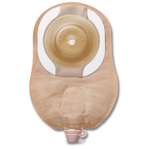 Hollister CeraPlus One-Piece Urostomy Pouch, Soft Convex 1 Inch Pre-Sized Beige 9"