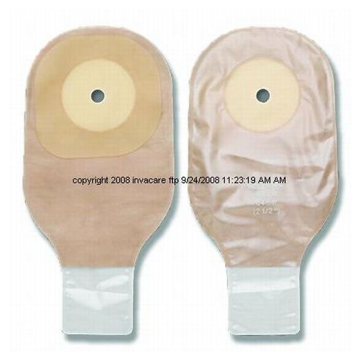 Hollister Premier Drainable Pouch with Clamp Closure, Cut-to-Fit 2-1/2" Ultra-Clear Box of 10