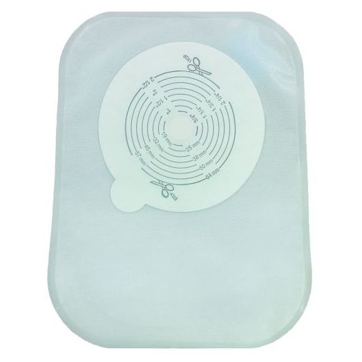 Hollister Securi-T USA 1-Piece Closed Pouch with Filter, Transparent Cut-to-Fit Box of 30