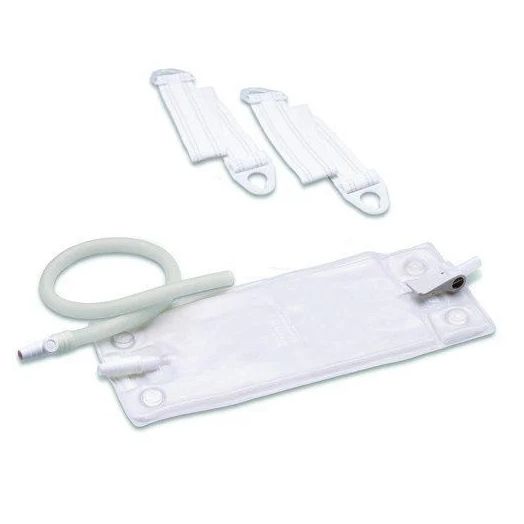 Hollister Urinary Leg Bag Combination Pack, Medium Vented 18 oz with Extension Tube and Straps