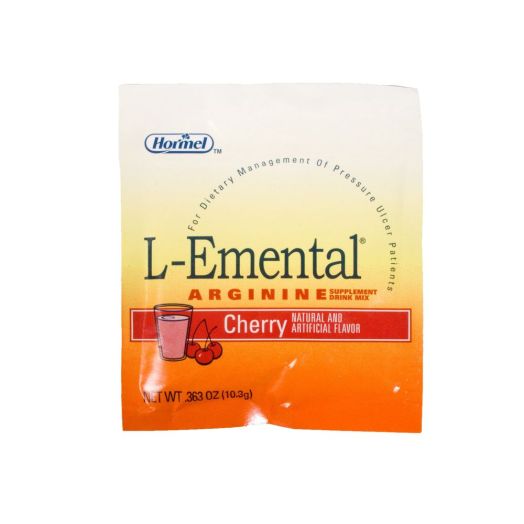 Hormel L-Emental Arginine Drink Mix, Orange Flavor 10.3 Gram Packet Box of 50