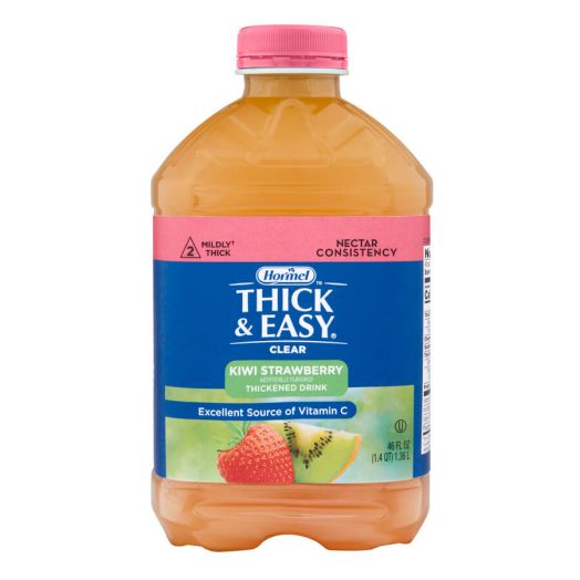 Hormel Health Labs Thick & Easy Thickened Drink, Kiwi Strawberry Nectar 46 oz