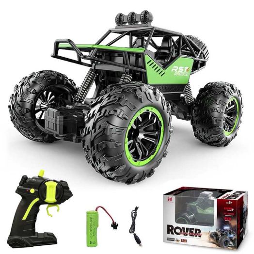 Hot Bee RC Cars-1:18 Scale Remote Control Car, Rechargeable Off Road RC Vehicle Monster Truck Crawler for Christmas 5-12 Boys Gift Toy