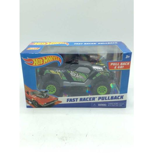 Hot Wheels Fast Racer Pullback - Black Dawgzilla