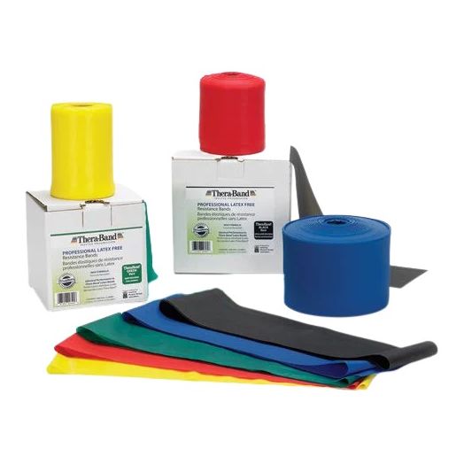 Hygenic THERABAND Resistance Band, 25 Yard Roll Heavy Green Non-Latex