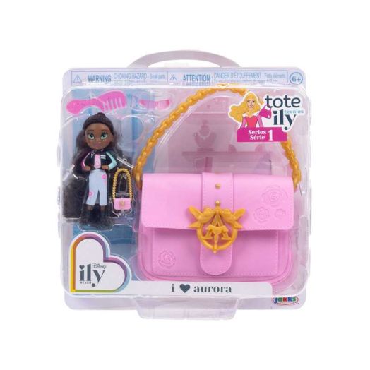 Disney Ily Tote-ILY-Teenies 2.25 inch Tall Aurora Inspired Doll with Matching Purse For Child Ages 6+