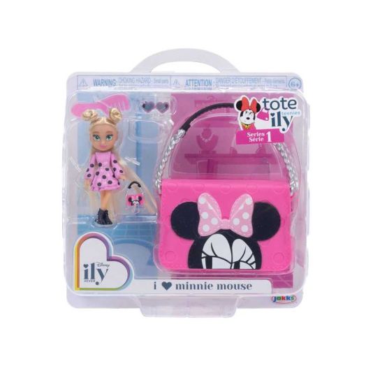 Disney Ily Tote-ILY-Teenies 2.25 inch Tall Minnie Inspired Doll with Matching Purse For Child Ages 6+