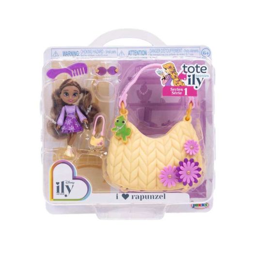 Disney Ily Tote-ILY-Teenies 2.25 inch Tall Rapunzel Inspired Doll with Matching Purse For Child Ages 6+