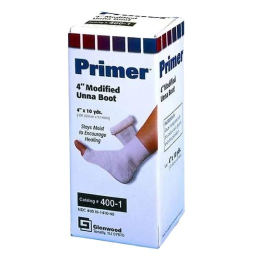Integra LifeSciences Primer Modified Unna Boot Compression Bandage, 3 Inch x 10 Yard Gauze with Zinc Oxide