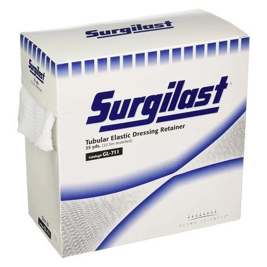 Integra LifeSciences Surgilast Tubular Elastic Dressing Retainer, Size 5 Medium 19-3/4 Inch x 25 Yards