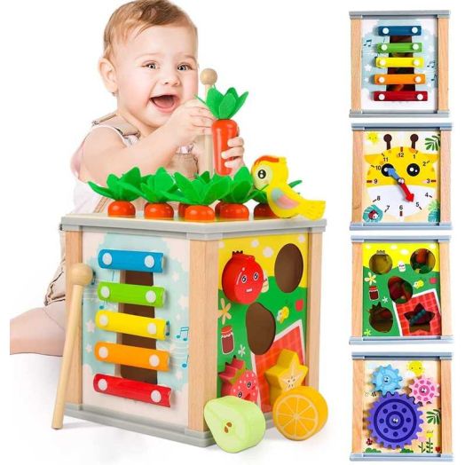 Shape Sorter Toys for Baby 12-24 Months, Montessori Toys for Toddlers 1 2 Years Old Boys Girls Christmas Gifts
