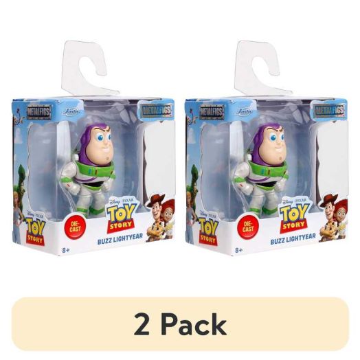 (2 pack) Jada Toys Disney Toy Story 2.5" Single pack Die-Cast Figures(Woody, Buzz Lightyear, Lotso, and Alien)