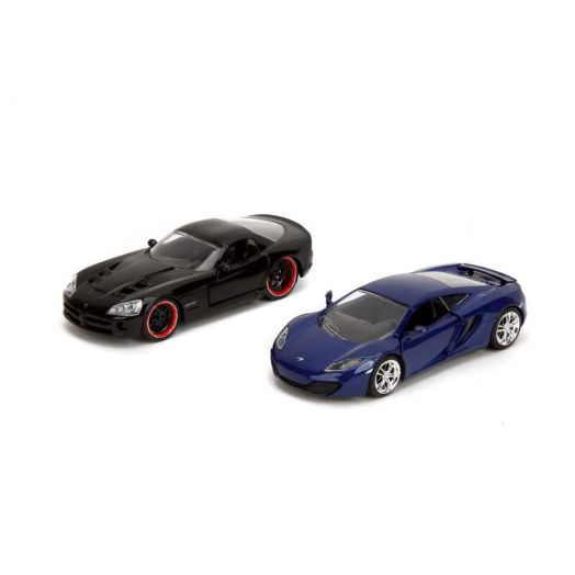 Jada Fast & Furious Legacy 1:32 Twin pack, McLaren MP4 12C & 2008 Dodge Viper Die-Cast Cars, Model Vehicles