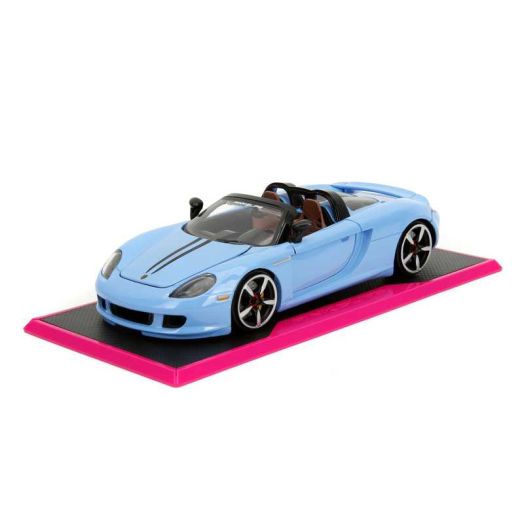 Pink Slips 1:24 W6 Porsche Carrera GT Die-Cast Car, Toys for Kids and Adults(Light Blue)