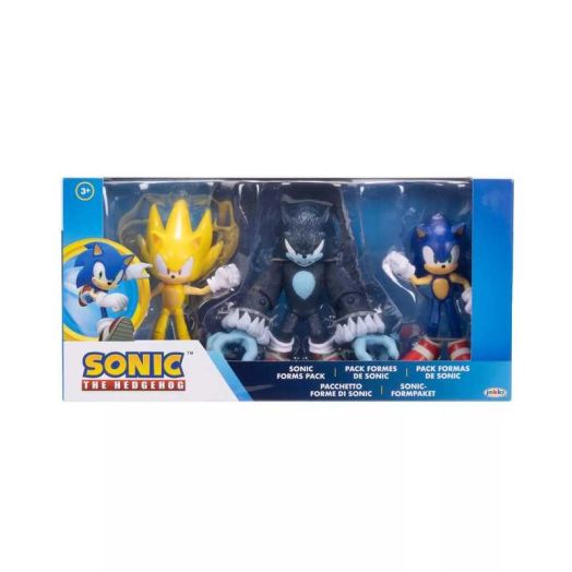Sonic the Hedgehog 4" Figure Set - 3pk Toy New With Tag